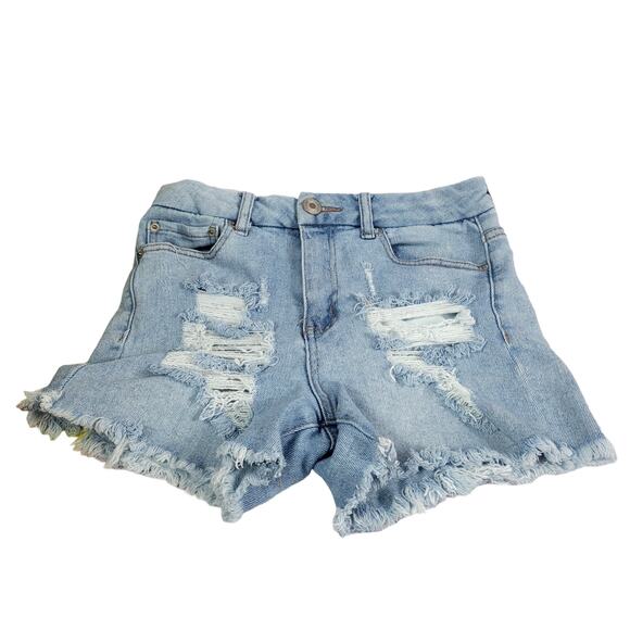 Rue 21 Curvy Denim Shorts Women Size 8 - Picture 1 of 8